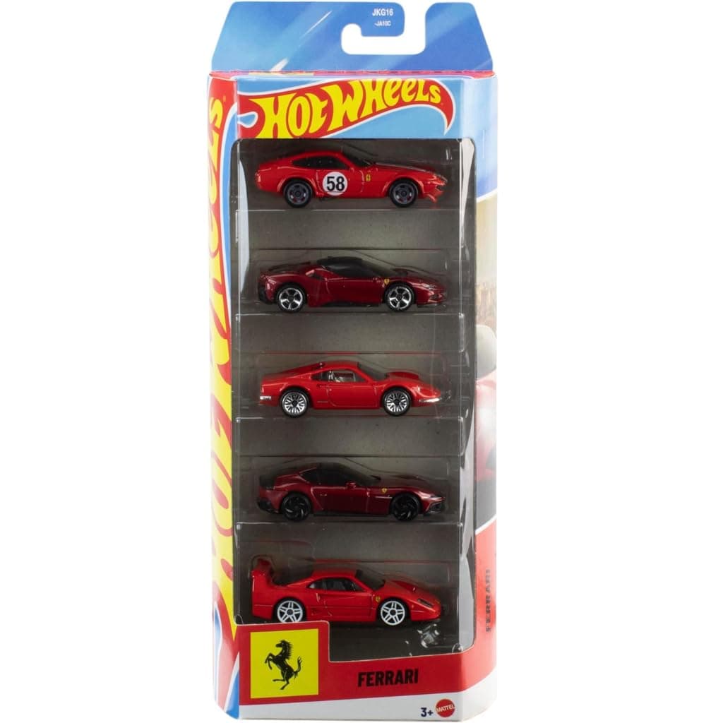 Hot Wheels Ferrari Pack of 5 (2026)